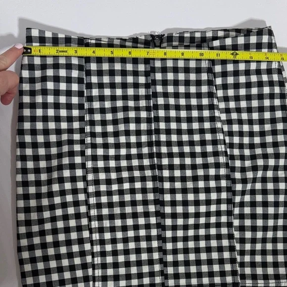 Free People Black and White Checkered Women's Skirt 8 - Picture 5 of 8
